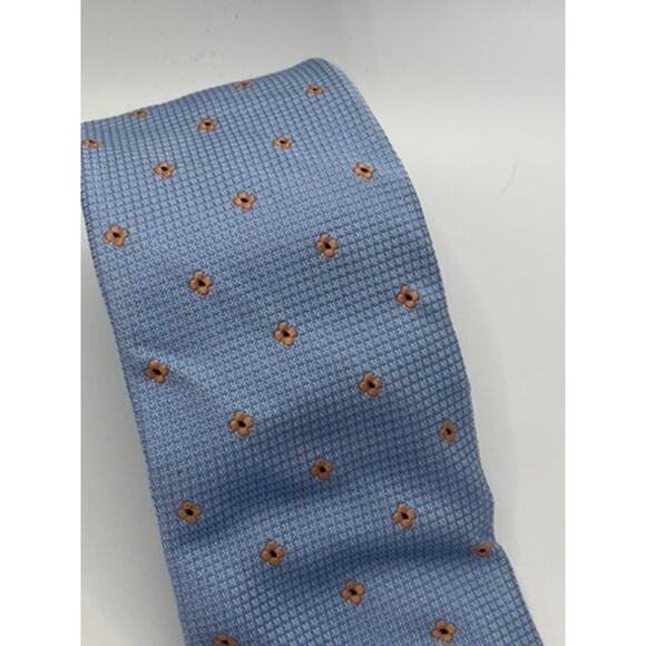 JOHN. W NORDSTROM Men's Light Blue/Orange Floral Silk Tie OS - Picture 5 of 9